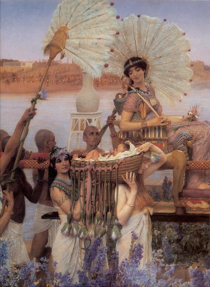 Sir Lawrence Alma-Tadema The Finding of Moses detail